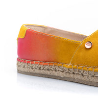 Premium Stamped Espadrilles | Express Yourself | WATERCOLOR | YELLOW DEGRADÉ