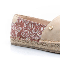 Premium Stamped Espadrilles | Be True, Be Wild | WATERCOLOR | BEIGE CLOUD