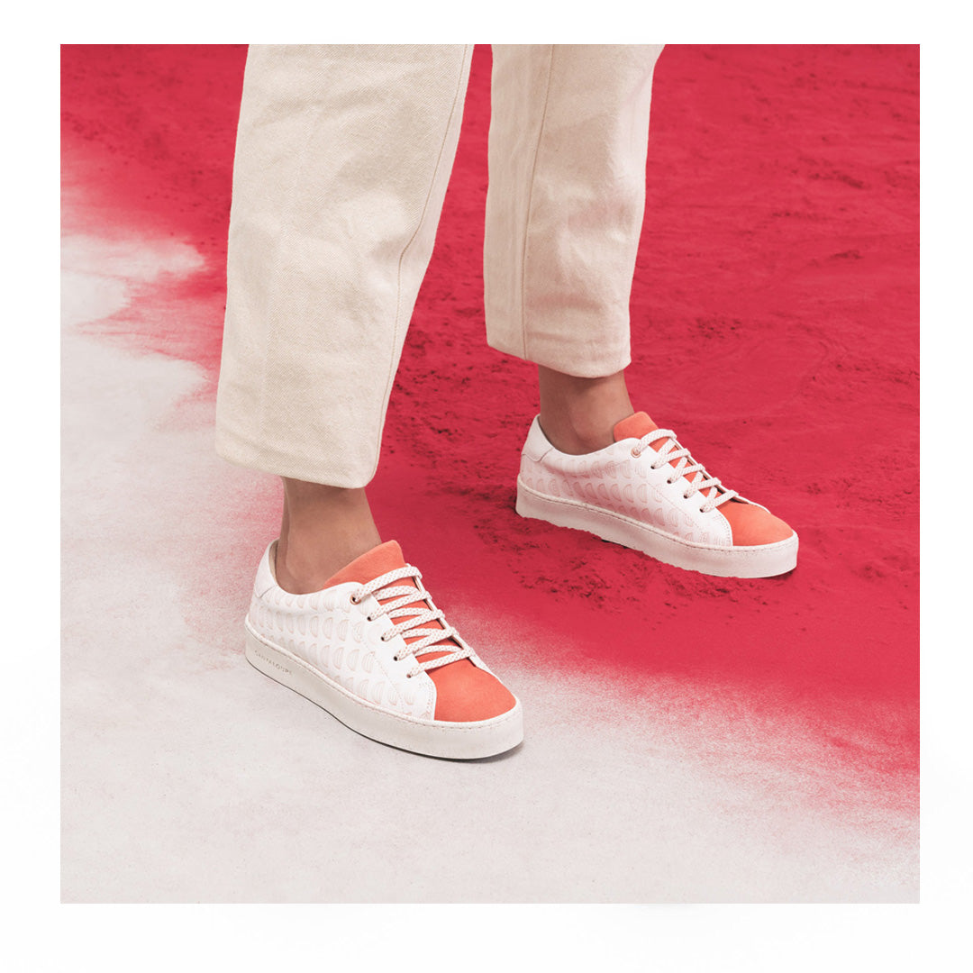 Premium Stamped Sneakers | Icon(ic) | ARTIST | CORAL