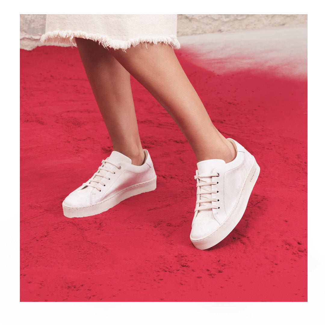 Premium Stamped Sneakers | Icon(ic) | ARTIST | WHITE