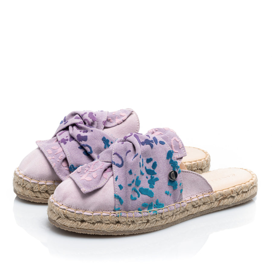 Premium Stamped Mules | Embrace Your Peculiarities | MUSE | LILAC LEOPARD