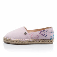 Premium Stamped Espadrilles | Embrace Your Peculiarities | WATERCOLOR | LILAC LEOPARD