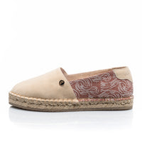 Premium Stamped Espadrilles | Be True, Be Wild | WATERCOLOR | BEIGE CLOUD