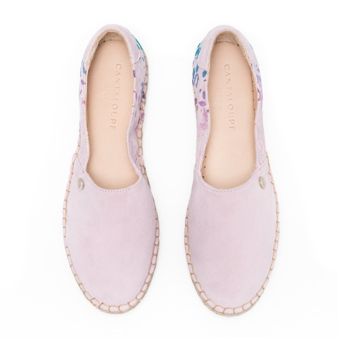 Premium Stamped Espadrilles | Embrace Your Peculiarities | WATERCOLOR | LILAC LEOPARD