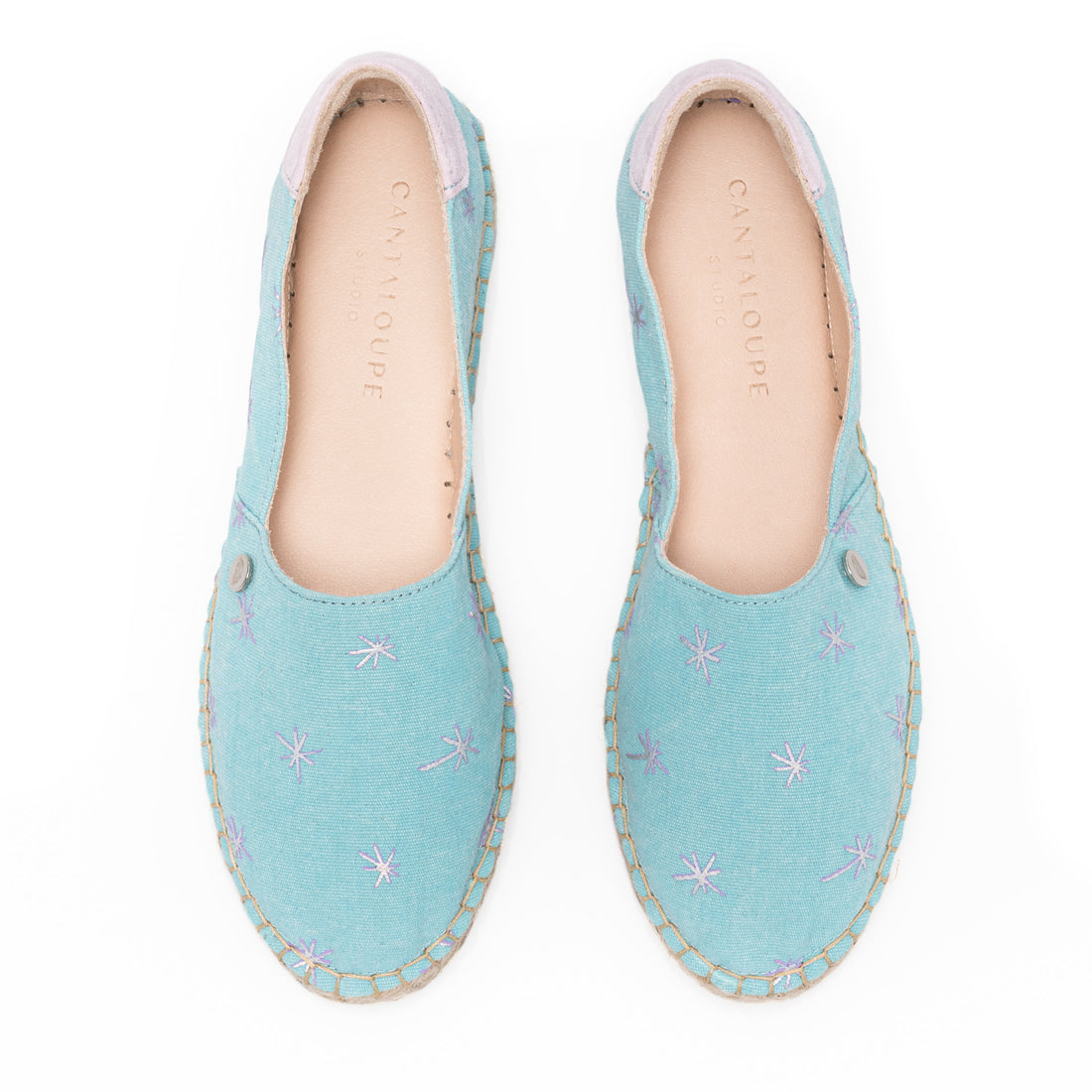 Premium Stamped Espadrilles | Follow Your Dreams | WATERCOLOR | BLUE STARS