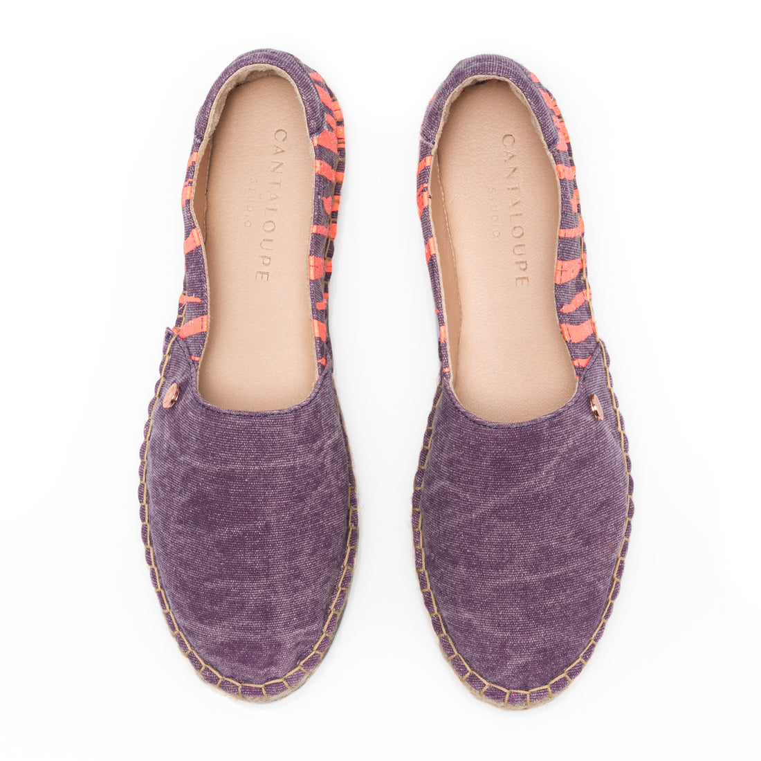 Premium Stamped Espadrilles | You are the Artist and the Art | WATERCOLOR | PURPLE ZEBRA
