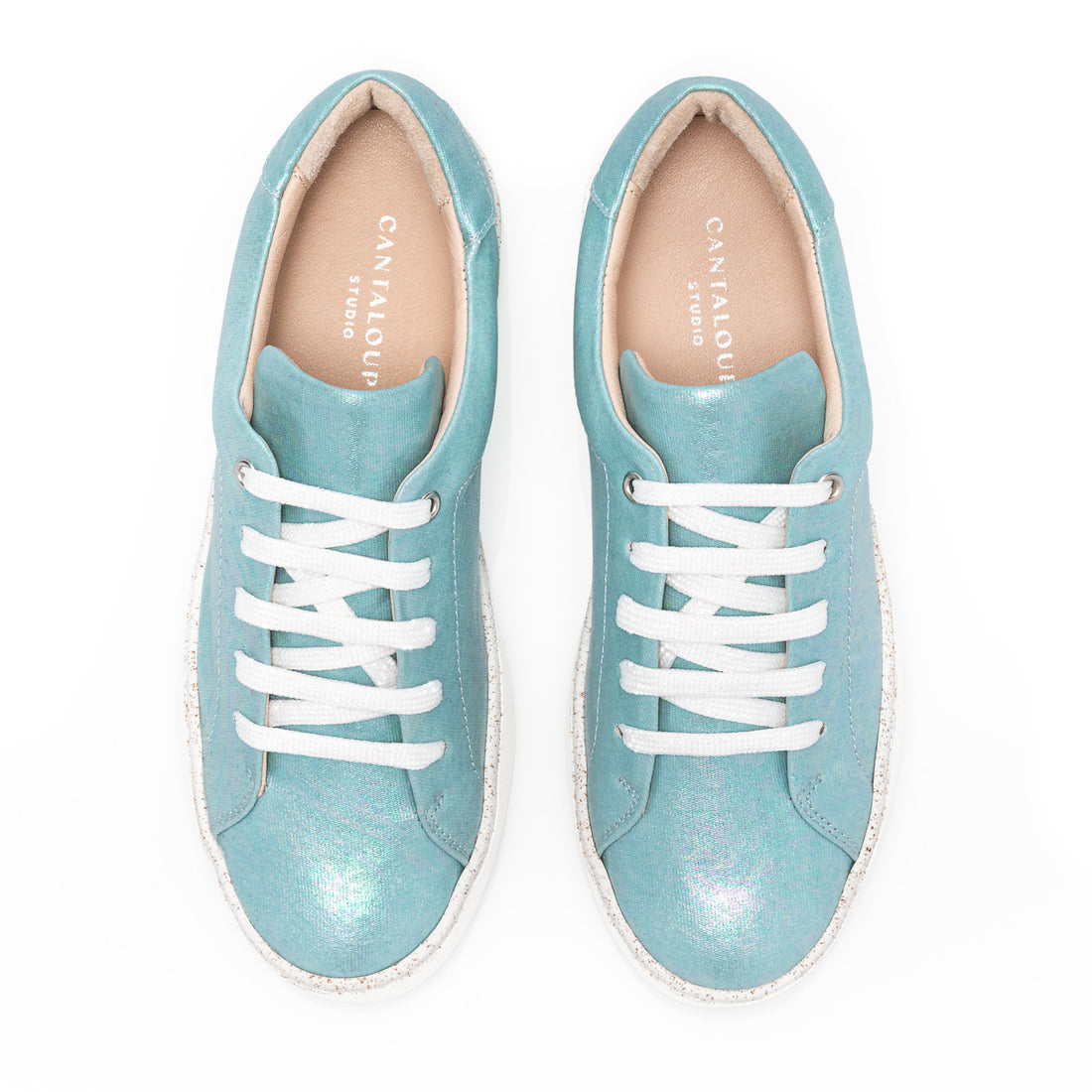 Premium Stamped Sneakers | Follow Your Dreams | ARTIST | BLUE IRIDESCENT