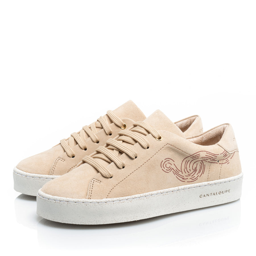 Premium Stamped Sneakers | Be True, Be Wild | ARTIST | BEIGE CLOUD