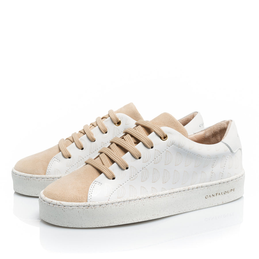 Premium Stamped Sneakers | Icon(ic) | ARTIST | BEIGE