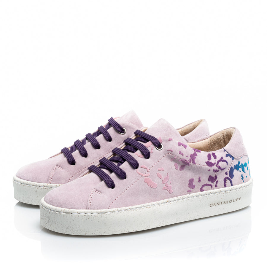 Premium Stamped Sneakers | Embrace Your Peculiarities | ARTIST | LILAC LEOPARD