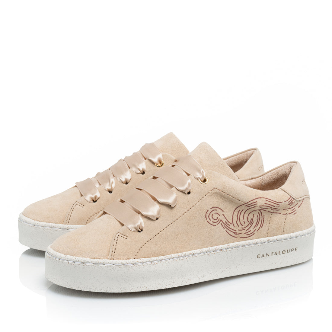 Premium Stamped Sneakers | Be True, Be Wild | ARTIST | BEIGE CLOUD