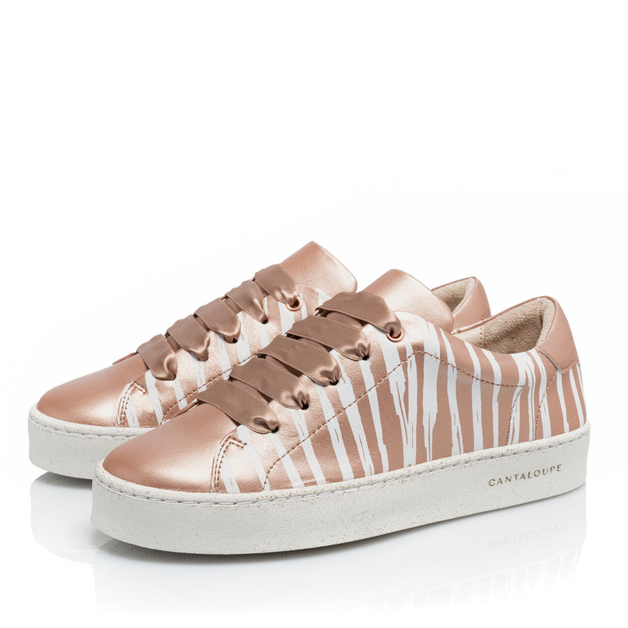 Premium Stamped Sneakers | You are the Artist and the Art | ARTIST | ROSE GOLD ZEBRA