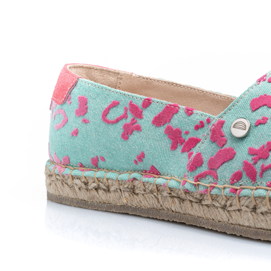 Premium Stamped Espadrilles | Embrace Your Peculiarities | WATERCOLOR | MINT LEOPARD