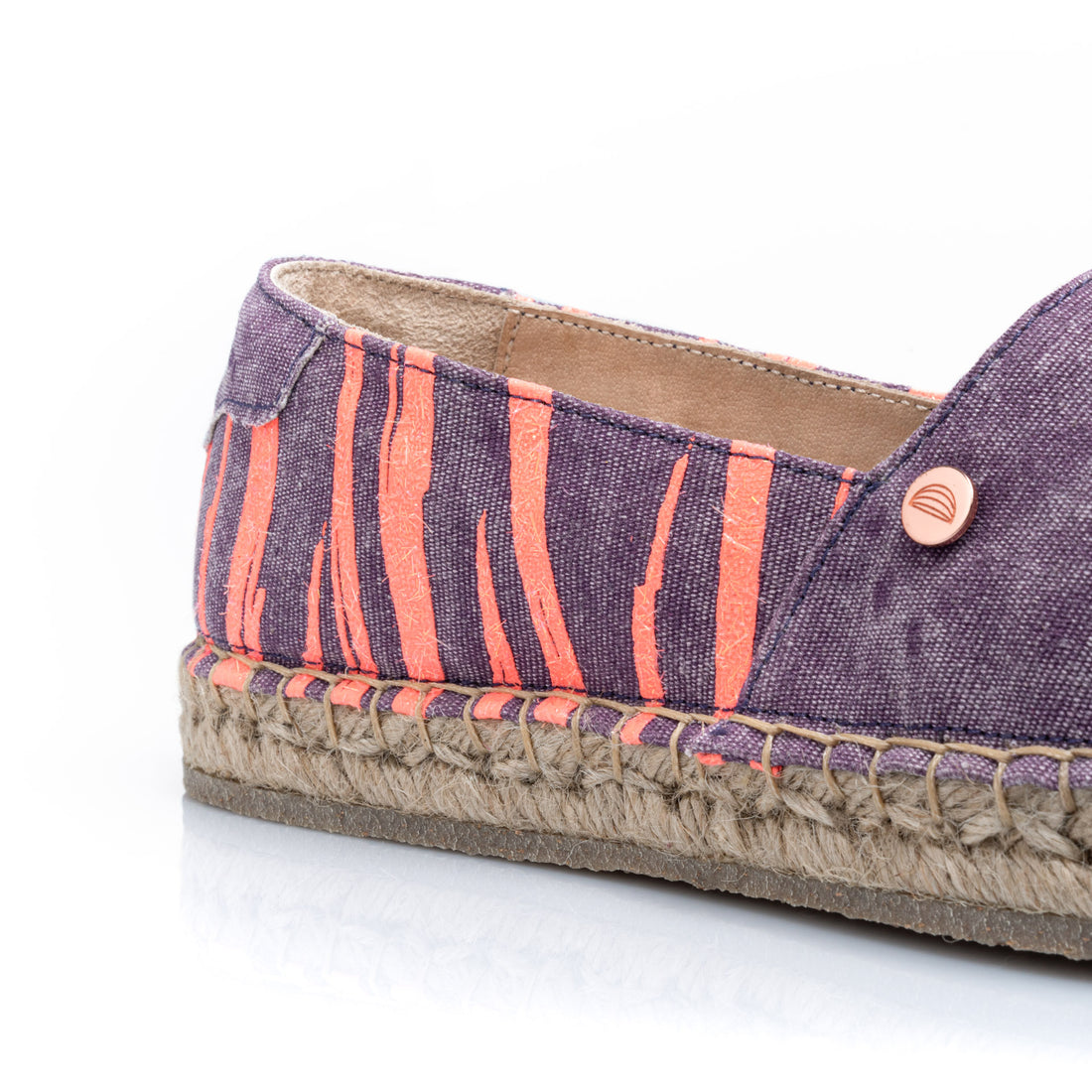 Premium Stamped Espadrilles | You are the Artist and the Art | WATERCOLOR | PURPLE ZEBRA