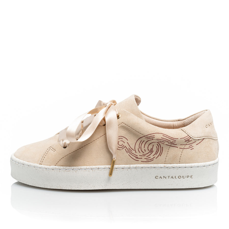 Premium Stamped Sneakers | Be True, Be Wild | ARTIST | BEIGE CLOUD