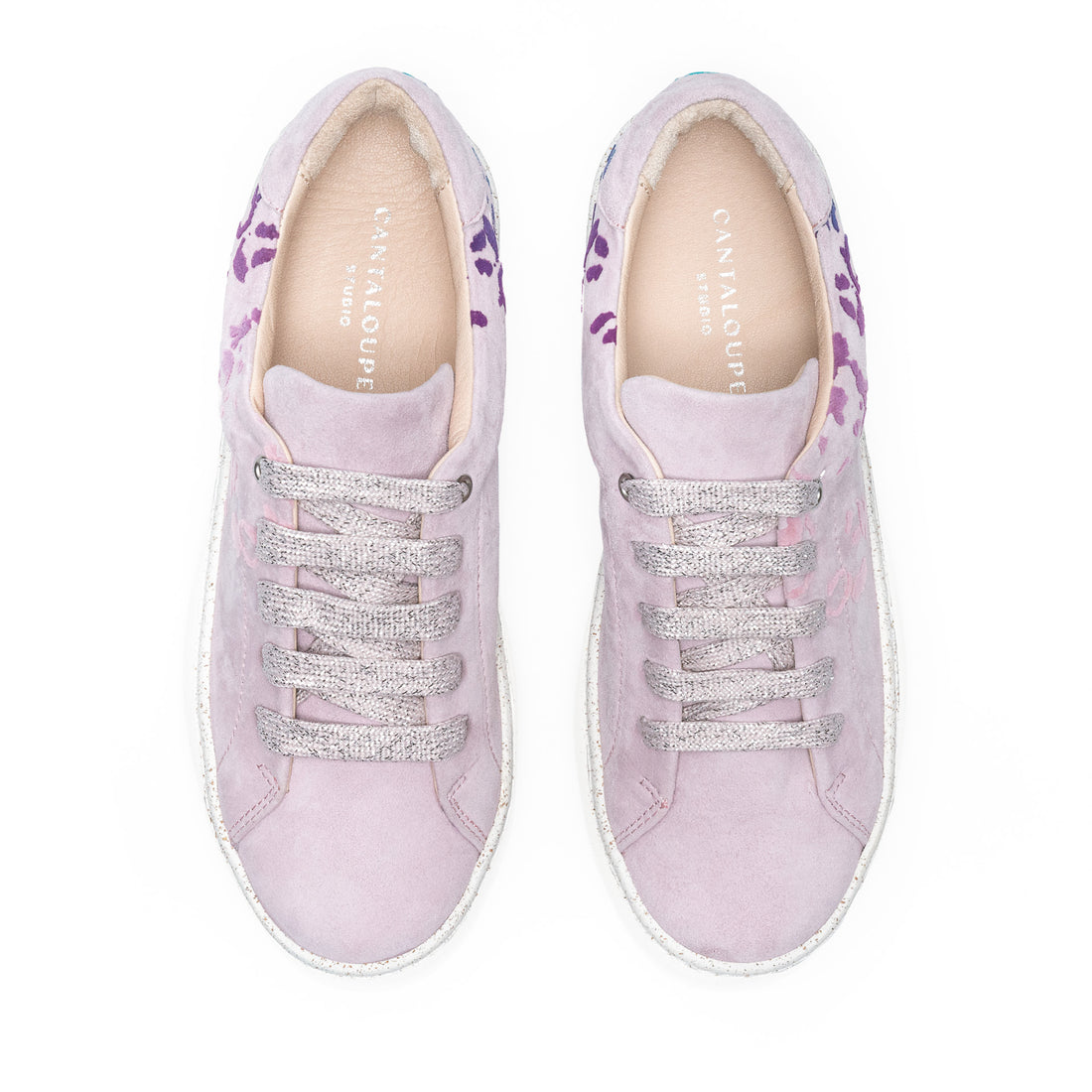Premium Stamped Sneakers | Embrace Your Peculiarities | ARTIST | LILAC LEOPARD