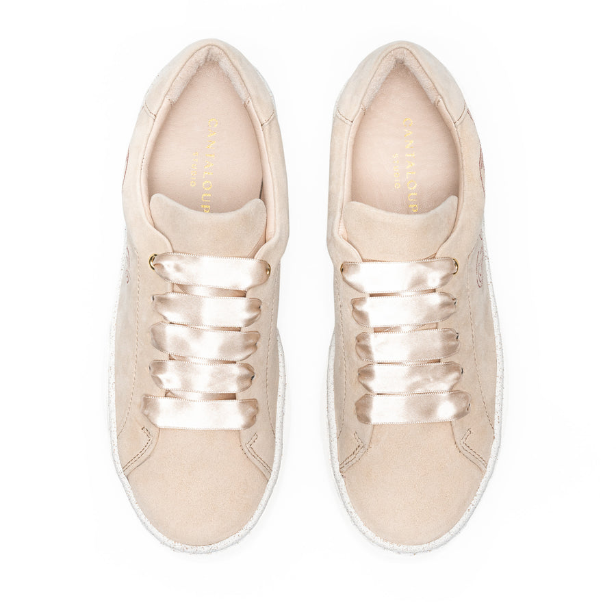 Premium Stamped Sneakers | Be True, Be Wild | ARTIST | BEIGE CLOUD